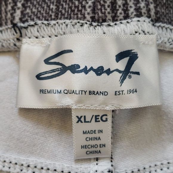 SEVEN7 Pants Leggings Black White Houndstooth Plaid - Picture 13 of 15